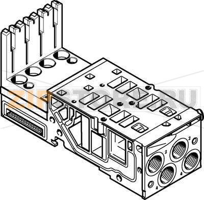 Плита монтажная Festo VMPA2-AP-2-1-EMM-4 