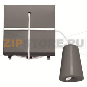 Механизм кнопки со шнурком, двухмодульный, антрацитовый ABB 2496.00 