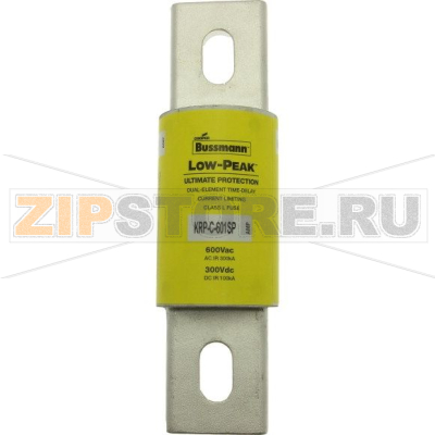 Предохранитель, 650 A, AC 600 В, DC 300 В, 61x219 мм, L, UL Eaton LOW-PEAK TIME-DELAY 300K 