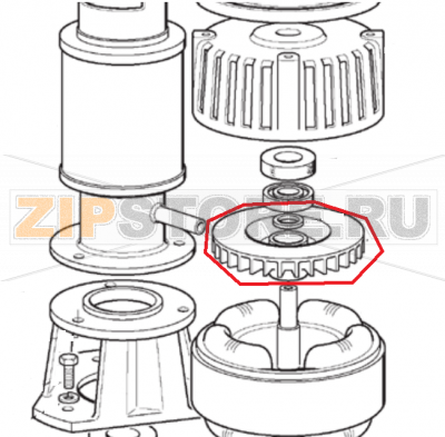 Flügel/rad von s.n. 03995 Scotsman AF 200  Flügel/rad von s.n. 03995 Scotsman AF 200Запчасть на 