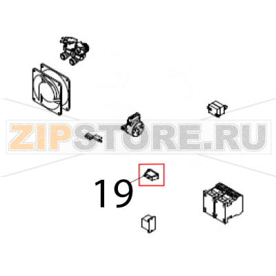 Porta fusibile Piron PF1006_PI1 Porta fusibile Piron PF1006_PI1Запчасть на деталировке под номером: 19