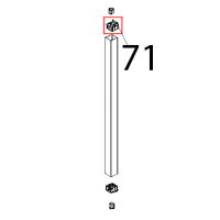 Tappo fulcro sup. porta Unox XVC 515G