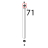 Tappo fulcro sup. porta Unox XVC 515G