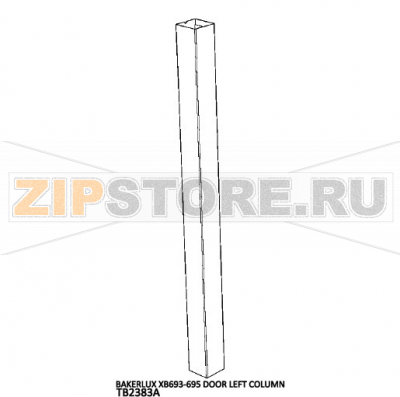 Bakerlux XB693-695 door left column Unox XV 593 Bakerlux XB693-695 door left column Unox XV 593Запчасть на деталировке под номером: 6Название запчасти на английском языке: Bakerlux XB693-695 door left column Unox XV 593