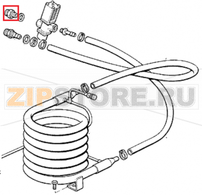 Wasser Einlaufstück Scotsman MF 56   Wasser Einlaufstück Scotsman MF 56Запчасть на 