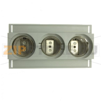 Держатель предохранителей, 63 A, AC 500 В, D3, 3P, IEC Eaton SICHERUNGSUNTERTEIL D2 E27 3POL - HUT