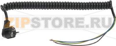 SPIRAL CABLE WITH PLUG 16A 250V 500 mm 