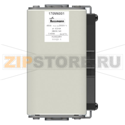Предохранитель, 450 A, AC 2000 В, size 3, 74x96x143 мм, aR, IEC Eaton FUSE 450A 2000V 3BKN/140 