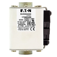 Предохранитель, 900 A, AC 690 В, 200 кА, 2xsize 2, 59x149x69 мм, aR, IEC Eaton FUSE 900A 690V