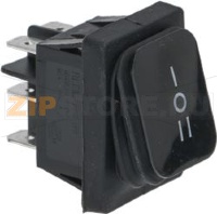 МГНОВЕННЫЙ СЕЛЕКТОРНЫЙ ПЕРЕКЛЮЧАТЕЛЬ,  ДВУХПОЛЮСНЫЙ, ЧЕРНЫЙ