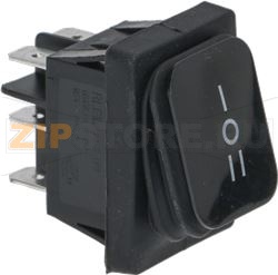 МГНОВЕННЫЙ СЕЛЕКТОРНЫЙ ПЕРЕКЛЮЧАТЕЛЬ,  ДВУХПОЛЮСНЫЙ, ЧЕРНЫЙ 