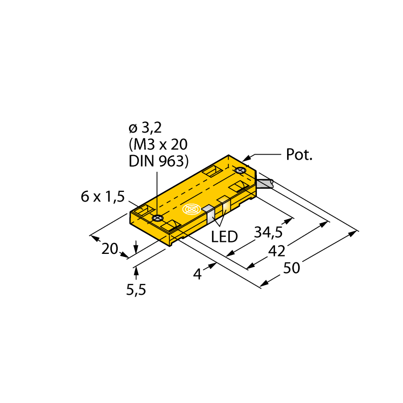 Датчик емкостный Turck BCE10-QF5.5-AN6X2 