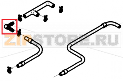 Hose coupling (elbow) 6mm CONVOTHERM OES 10.10    Hose coupling (elbow) 6mm CONVOTHERM OES 10.10Запчасть на сборочном чертеже под номером: 431Название запчасти на английском&nbsp;языке: Hose coupling (elbow) 6mm CONVOTHERM OES 10.10