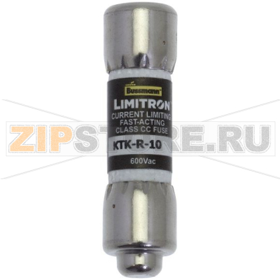 Предохранитель, 10 A, AC 600 В, 200 кА, 10x38 мм, CC, UL, быстродействующий Eaton CLASS CC FAST A 