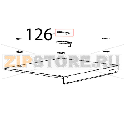 Cap for door upper stirrup Unox XB 895 Cap for door upper stirrup Unox XB 895Запчасть на деталировке под номером: 126