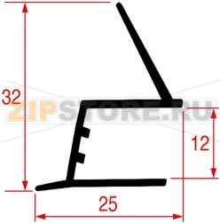 MIDDLE EDGED GASKET 2023 - 735 mm 