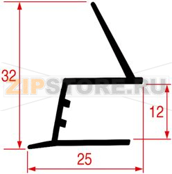 MIDDLE EDGED GASKET 2023 - 735 mm 