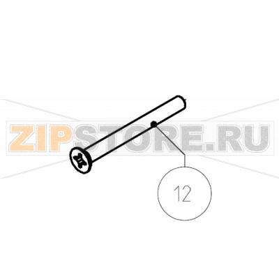 Vite testa svasata piana taglio a croce M4x40 inox UNI  7688 Imesa LM 23                                             Vite testa svasata piana taglio a croce M4x40 inox UNI  7688 Imesa LM 23Запчасть на сборочном чертеже под номером: 12Название запчасти на итальянском языке: Vite testa svasata piana taglio a croce M4x40 inox UNI  7688 Imesa LM 23