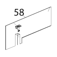 Vetro interno 715x334x4, BETFL, L.M. elena Unox XF 188