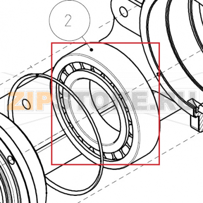 Cuscinetto a rulli NU 2216 ECP Imesa LM 23                 Cuscinetto a rulli NU 2216 ECP Imesa LM 23Запчасть на сборочном чертеже под номером: 2Название запчасти на итальянском языке: Cuscinetto a rulli NU 2216 ECP Imesa LM 23