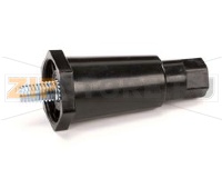 LEG 2-1/2IN ADJ BLACK