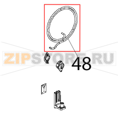 Tubo pe 7.93x4.75 trasparente Unox XBC 404 Tubo pe 7.93x4.75 trasparente Unox XBC 404Запчасть на деталировке под номером: 48