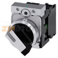 ПОВОРОТНЫЙ ПЕРЕКЛЮЧАТЕЛЬ С ВОЗМОЖНОСТЬЮ ПОДСВЕТКИ, 22MM, КРУГЛЫЙ, МЕТАЛЛИЧЕСКИЙ ГЛЯНЦЕВЫЙ, КОРОТКАЯ ЧЁРНАЯ РУКОЯТКА С БЕЛОЙ ВСТАВКОЙ, 2 КОММУТАЦИОННЫХ ПОЛОЖЕНИЯ O-I, С ФИКСАЦИЕЙ, УГОЛ ПЕРЕКЛЮЧЕНИЯ 90 ГРАД., 10:30Ч/13:30Ч, С ДЕРЖАТЕЛЕМ, 1NO, ВИНТОВЫЕ КЛЕММ