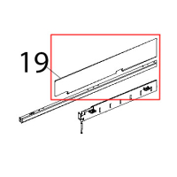 Profilo paracalore cruscotto inox Unox XBC 604P