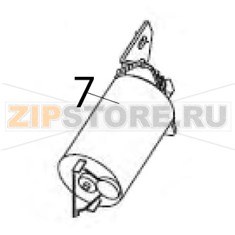 Ribbon take up motor assembly Zebra S600 Ribbon take up motor assembly Zebra S600Запчасть на деталировке под номером: 7