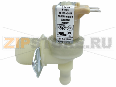 Клапан впускной одинарный 220/240V 50 Hz Brema C 80 Клапан впускной одинарный 220/240V 50 Hz для&nbsp;льдогенератора&nbsp;Brema C 80Запчасть на деталировке под номером: 3Название запчасти Brema на английском языке: Inlet watervalve 1 way 220/240V 50 Hz C 80.