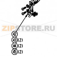 Винт с полукруглой головкой M2X10 ZINC Datamax A-4606 Mark II RH