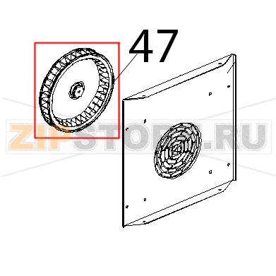 Ventola D=196, H=32, 36 pale, inox dado M6 Unox XF 130 Ventola D=196, H=32, 36 pale, inox dado M6 Unox XF 130Запчасть на деталировке под номером: 47