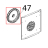 Ventola D=196, H=32, 36 pale, inox dado M6 Unox XF 130
