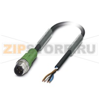 Кабель для датчика / исполнительного элемента Phoenix Contact SAC-4P-M12MS/ 0,3-PUR