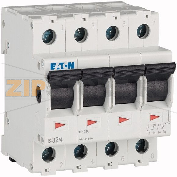 Выключатель нагрузки, 32А, 4 полюса Eaton IS-32/4 