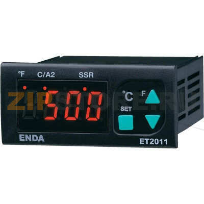 Регулятор температуры PID, тип датчика: Pt100, от -100 до +600°C, 8 А, SSR Enda ET2011-RT-230 