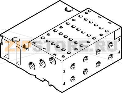 Плита для блочного монтажа Festo MHA2-PR4-5-M5 