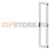 SIVACON, door, right, inspection window, IP55, H: 2000 mm, W: 400 mm, RAL 7035, Protection class 1 Siemens 8MF1040-2UT14-0BE2