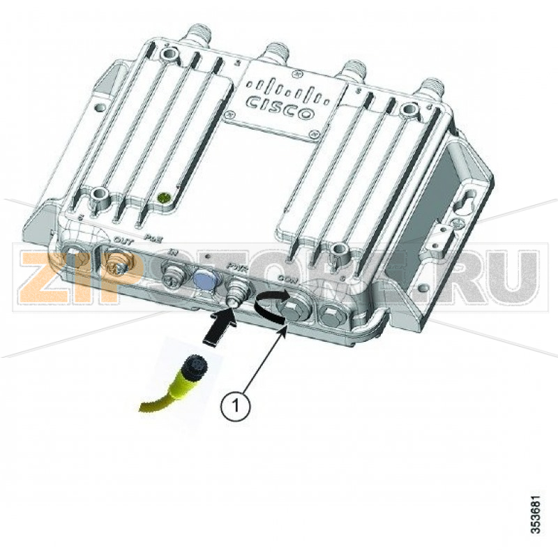 Кабель 1.83 м Cisco CAB-CONSOLE-M12= 