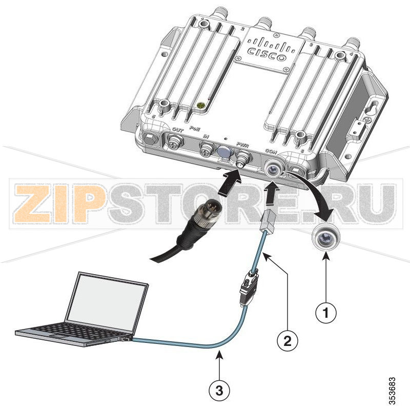 Кабель 1.83 м Cisco CAB-CONSOLE-M12= 