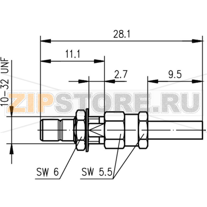 Разъем SMB, 50 Ом, 1 шт Telegärtner J01160A0091 