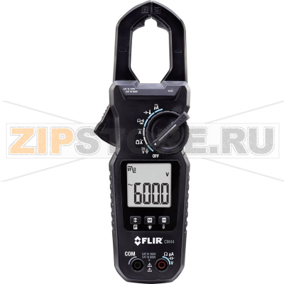 Клещи токовые, цифровые, CAT IV 300 В, CAT III 600 В, 6000 точек FLIR CM44 
