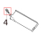 White screw M-3x4 Toshiba TEC SP40II