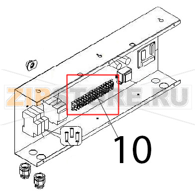 Terminal board Angelo Po IA101L Terminal board Angelo Po IA101LЗапчасть на деталировке под номером: 10