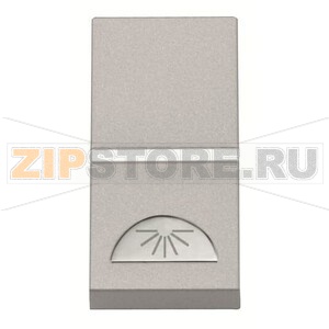 Механизм одноклавишной кнопки, одномодульный, серебристый ABB 2CLA210420N1301 