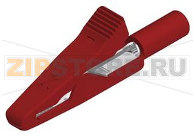 Зажим 8 А, 30 В, тип: крокодил, красный Hirschmann MA 1 RED 