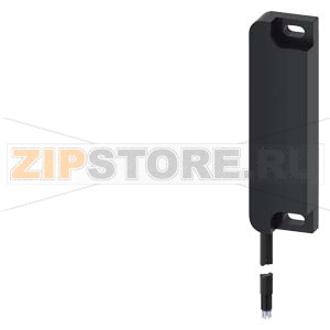 Выключатель с магнитным приводом Контактный блок 25 x 88 мм для правой петли двери Контактные элементы: предохранительные контакты 2 НЗ Сигнальный контакт 1 НЗ с соединительным кабелем 3 м без светодиода, подходящий электромагнит 3SE6714-2CA или со смещен 