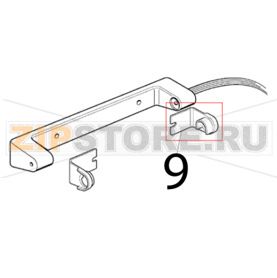 Plastic protection right Scotsman AF 124 Plastic protection right Scotsman AF 124Запчасть на деталировке под номером: 9