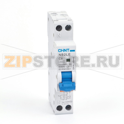 Дифавтомат 6 А, 30 мА, 6 кА Chint NB2LE 