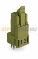 Розетка для печатных плат; прямые; 2-пол.; Код. B; светло-зеленые Wago 890-862